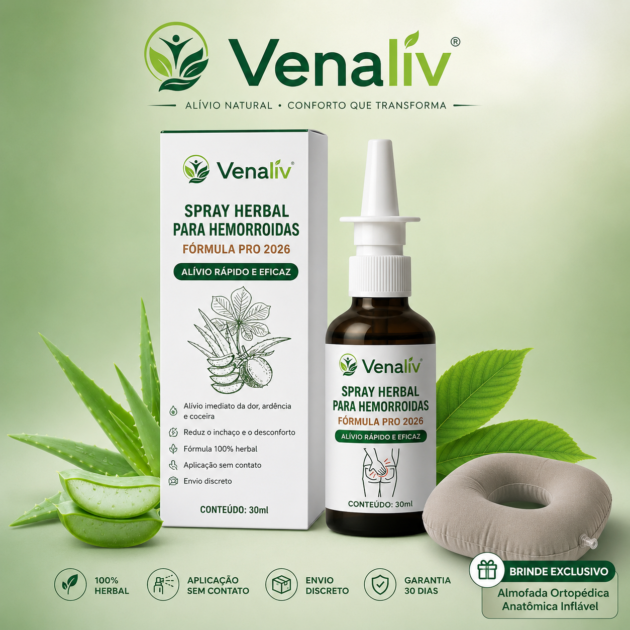 Venaliv Spray Herbal PRO para Hemorroidas